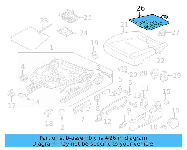 Seat Cushion Heater 561-963-556-G - View 10