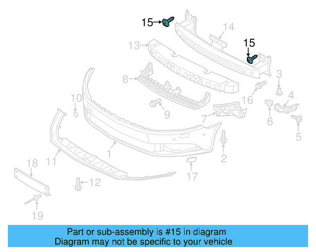 Upper Mount Bolt N-908-082-01 - View 97