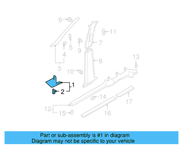 Cowl Trim 1J1-863-483-H-Q70 - View 14