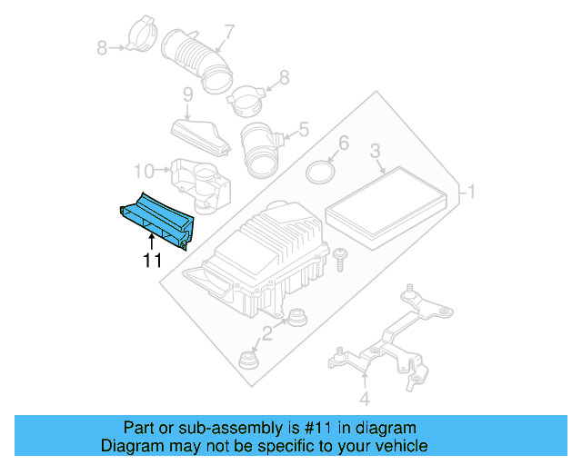 Engine Air Intake Hose 1K0-129-684-P - View 29