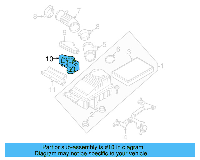 Air Duct 1K0-805-962-B-9B9 - View 17