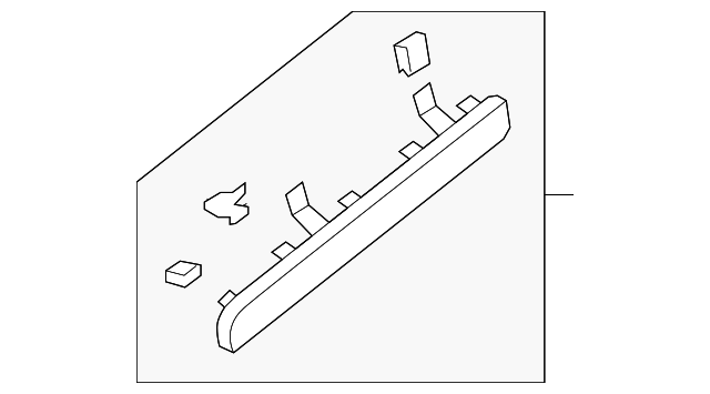 Outer Molding 5K1-858-417-C-DV8 - View 3