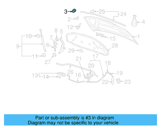 Hood Bumper 867-827-500-A - View 4