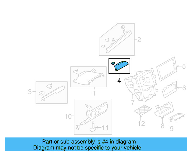 Center Molding 5K1-858-418-B-2U0 - View 8