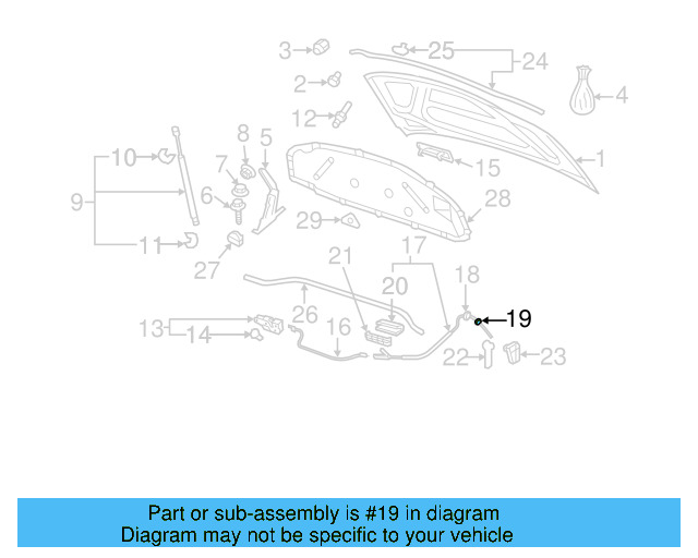 Release Cable Grommet 1K1-823-544 - View 22