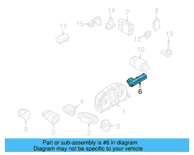 Air Bag Lamp 3C0-919-234-A