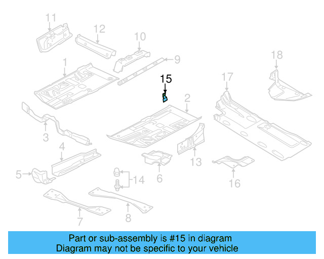 Retaining Bracket 3C0-861-371-A - View 3