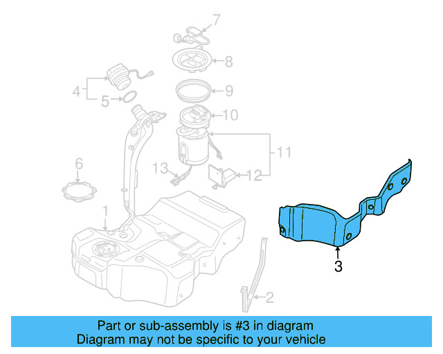 Tank Shield 3C0-201-307 - View 11