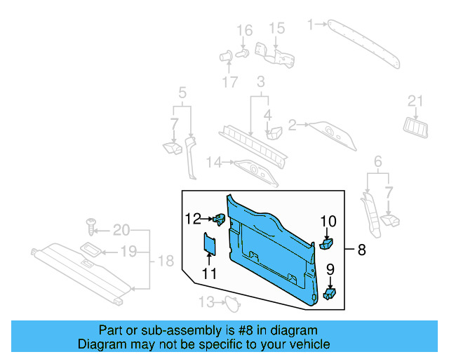 Lower Trim Panel 7L6-867-601-M-NWF - View 3