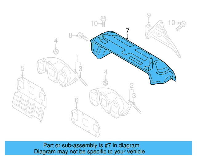 Exhaust Manifold Heat Shield 06E-253-243-E - View 3