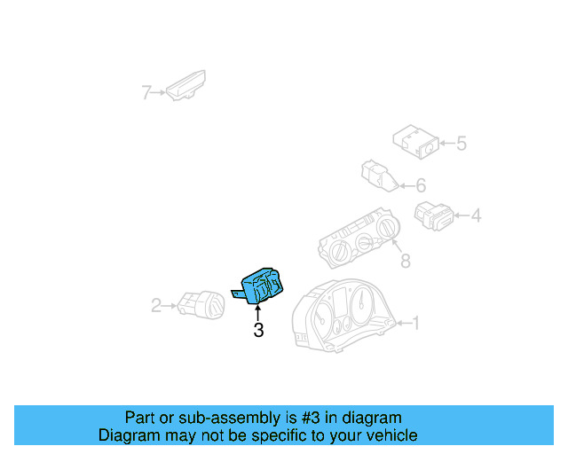 Dimmer Switch 1Q0-941-333-A-REH - View 3