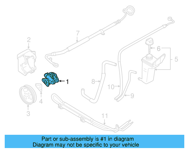 Power Steering Pump 3B7-422-154-A - View 3
