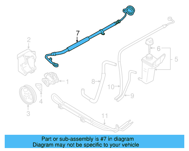Pressure Hose 3B1-422-893-B - View 3