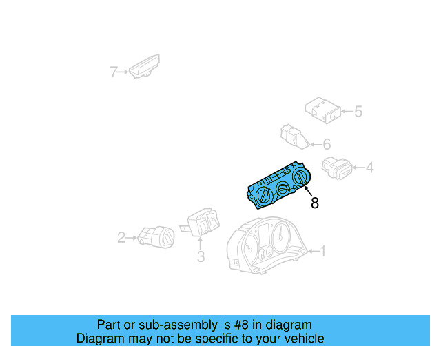 Dash Control Unit 5K0-907-044-HA-ZJU