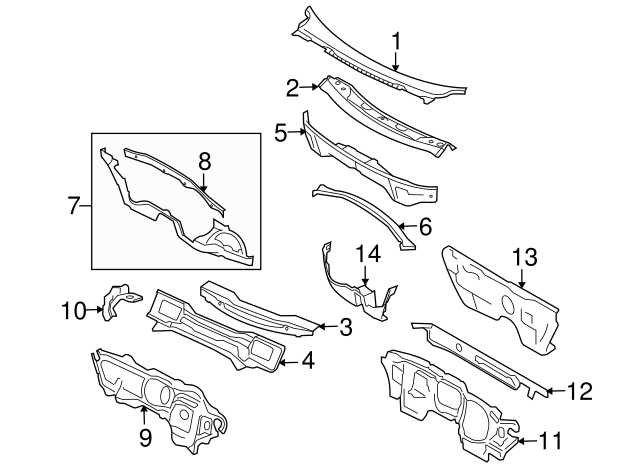 Cowl Vent Panel 1Q1-819-403-9B9