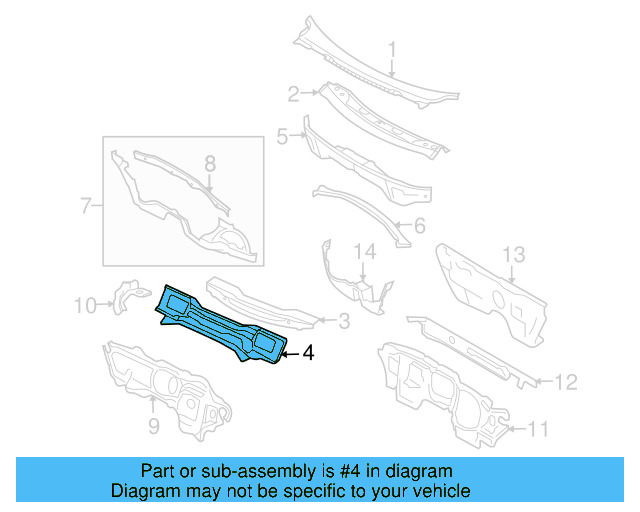 Cowl Panel 1K0-805-422-C - View 16