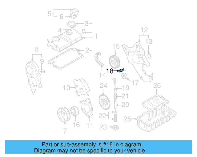 Engine Timing Belt Idler 038-109-244-R - View 7