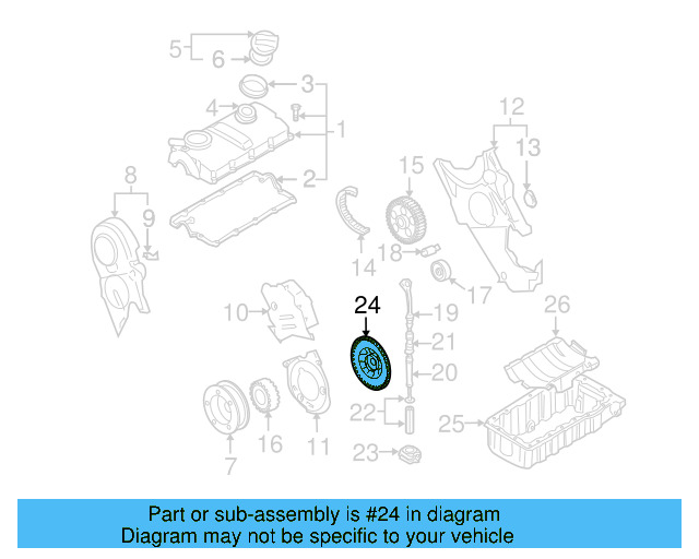 Engine Timing Sprocket 06A-115-121 - View 4