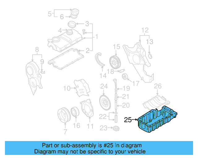 Oil Pan 038-103-601-NA - View 23