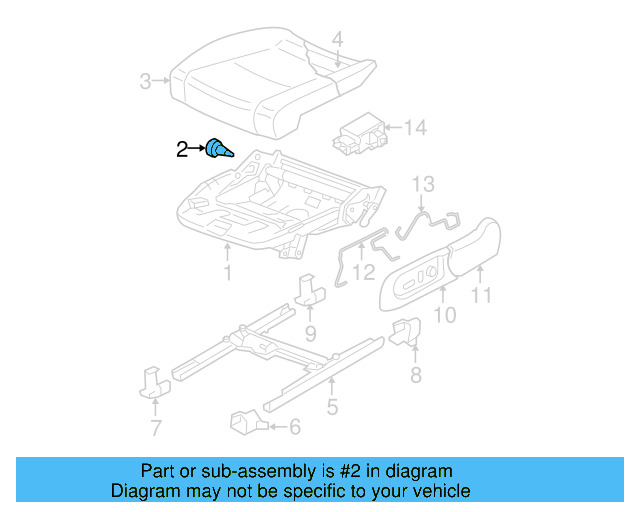 Seat Frame Screw 8E0-881-954 - View 5