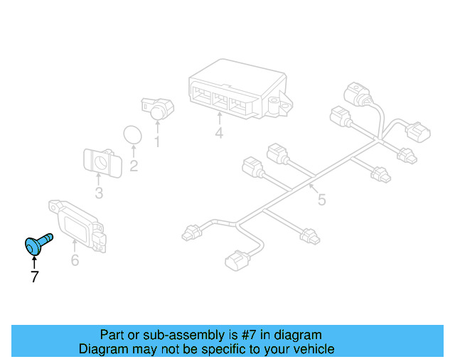 Blind Spot Detection System Warning Sensor Bolt N-909-747-01 - View 7