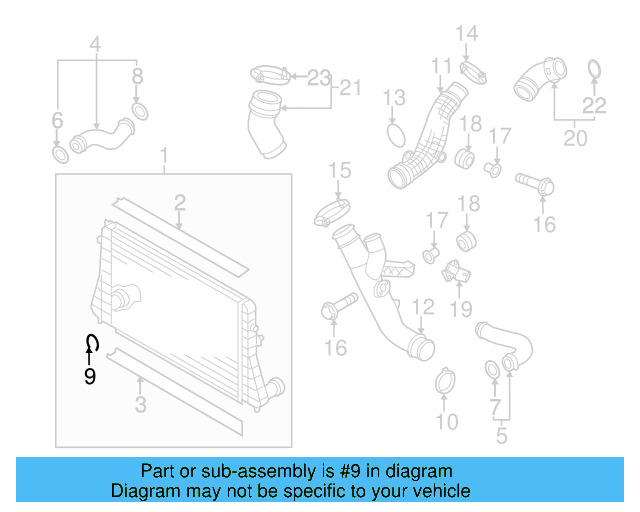 Pressure Hose Retainer Clip 1K0-145-769-D - View 9