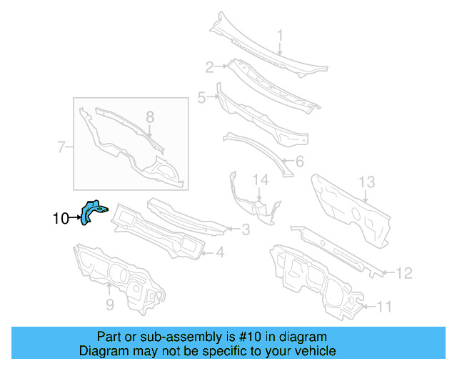 Filler Plate 1K0-803-178 - View 4