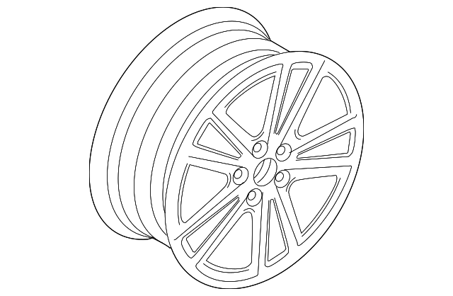 Wheel, Alloy 1K0-601-025-BA-16Z - View 13