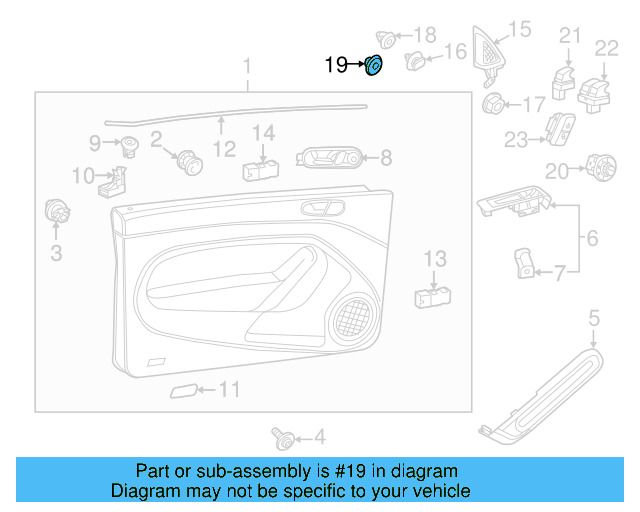 Corner Cover Grommet 5Z0-853-695 - View 5