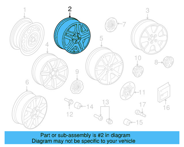 Spare Wheel 1K0-601-027-CB-03C - View 33