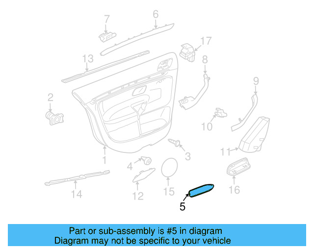 Door Panel Insert 1K4-868-145-71N - View 3