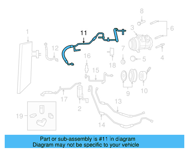 Suction Hose 7B0-820-743 - View 4