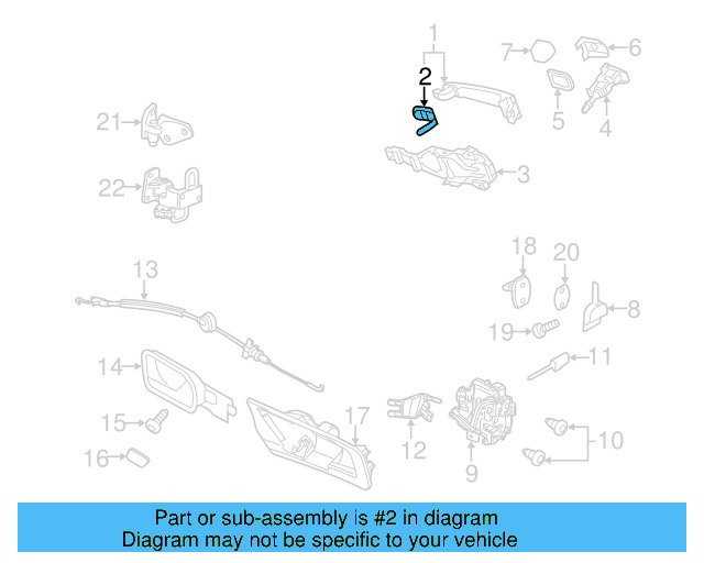 Handle, Outside Packing 1K5-837-209-9B9 - View 3