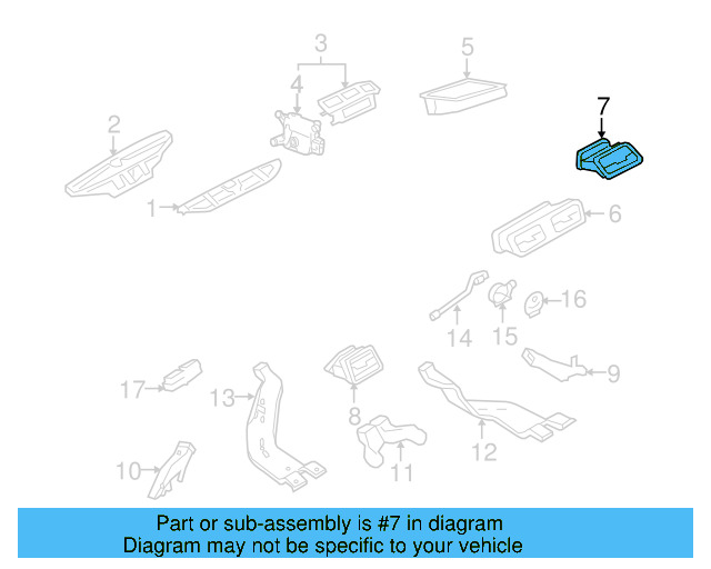Air Outlet 3C1-819-702-F-1QB - View 6