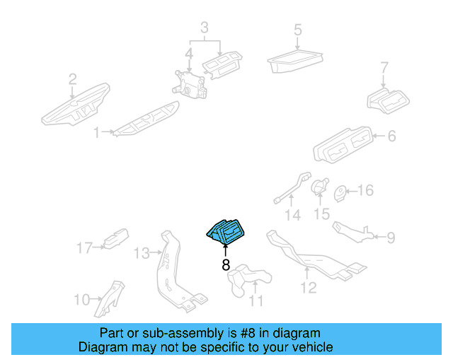 Air Outlet 3C1-819-701-F-1QB - View 12