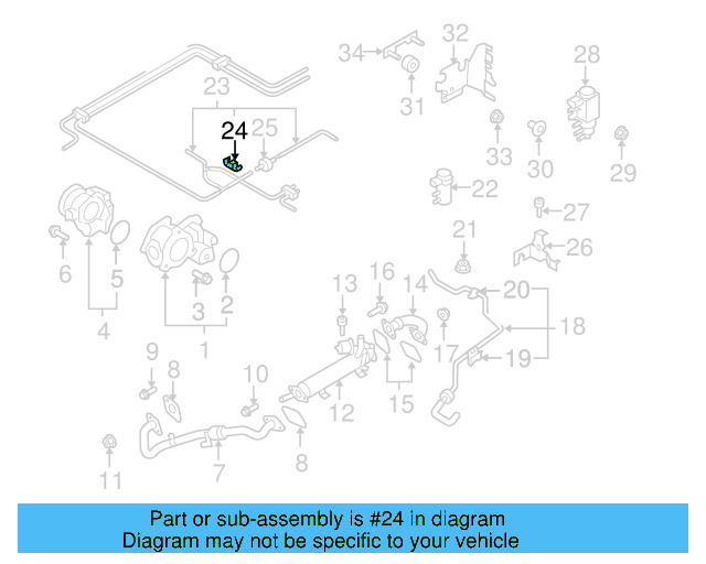 Vacuum Harness Clip 6Q0-131-927 - View 2