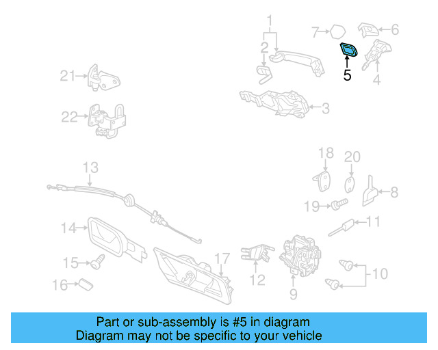 Handle, Outside Packing 1K5-837-209-9B9 - View 21