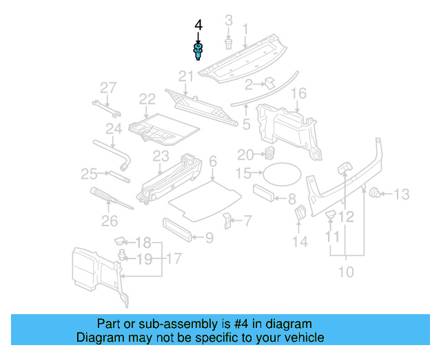 Package Tray Clip 8A0-863-987 - View 7