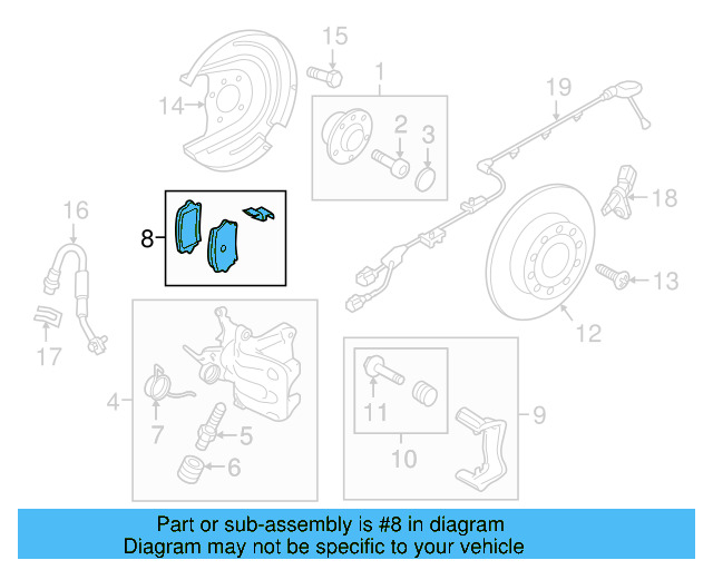 Brake Pads Rear 7N0-698-451-A - View 30