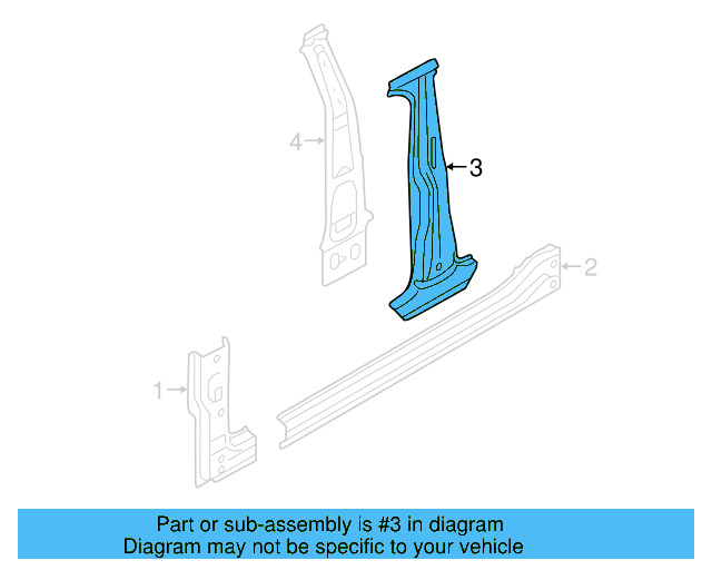 Lock Pillar Reinforced 5G3-809-220-A - View 6