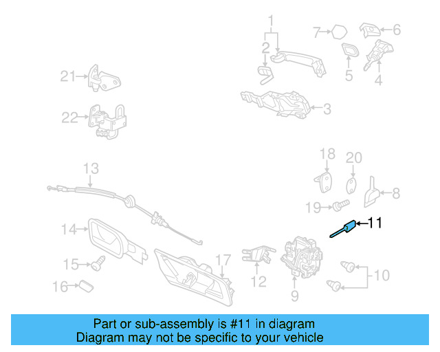 Lock Cable 1K5-837-069 - View 8