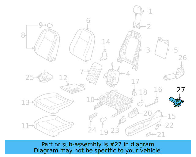 Adjust Motor 3QF-959-111-A