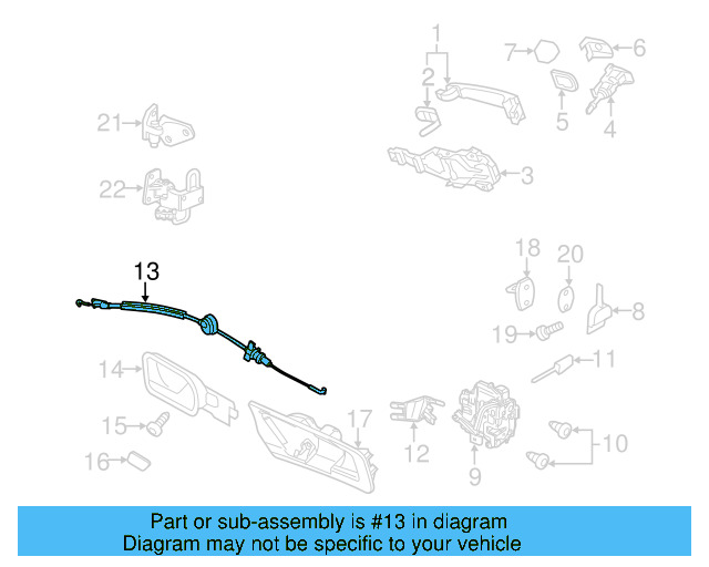 Opener Cable 1Q0-837-085-F - View 5