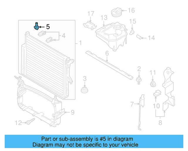 Drain Plug 7L0-121-954 - View 3