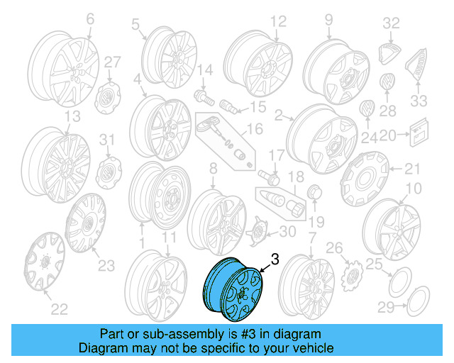 Wheel, Alloy 1C0-601-025-G-091 - View 19