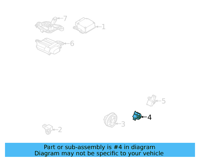 Side Impact Sens 1EA-959-651 - View 7