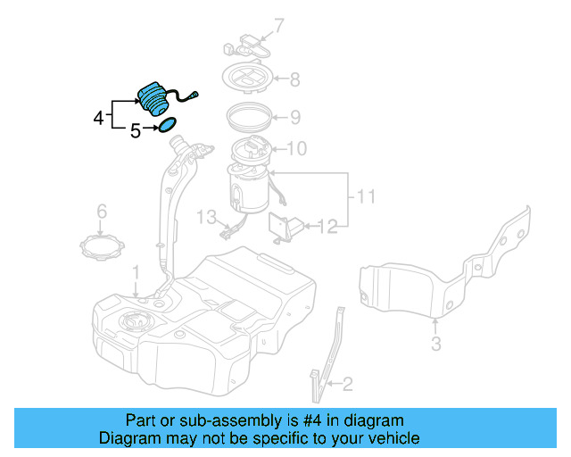 Fuel Cap 3C8-201-550-E - View 10