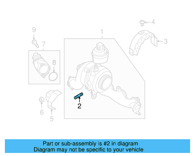 Exhaust Manifold Stud WHT-002-664 - View 11