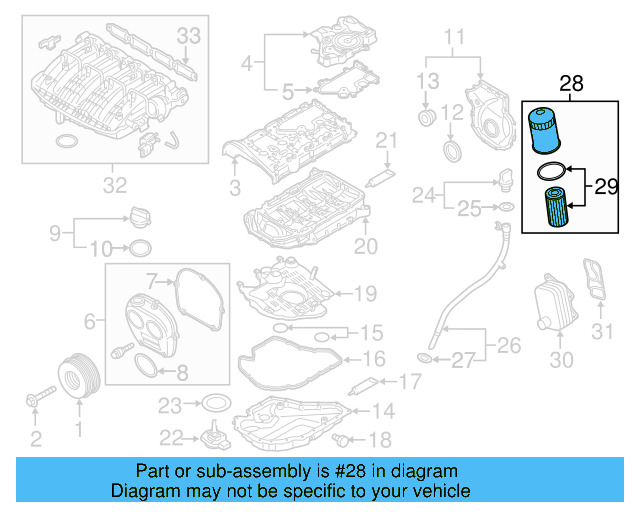 Oil Filter Housing 06L-115-401-L - View 9