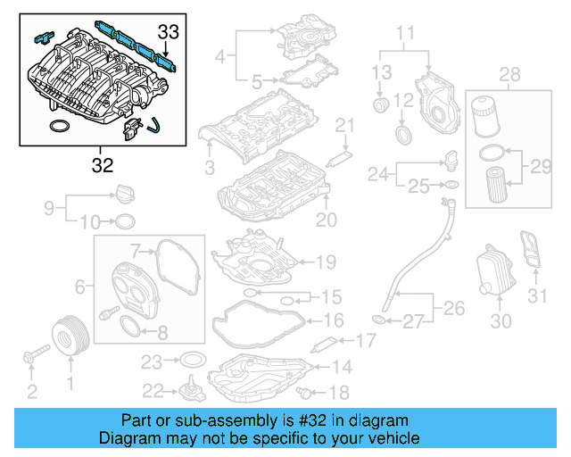 Intake Manifold 06L-133-201-FP - View 3